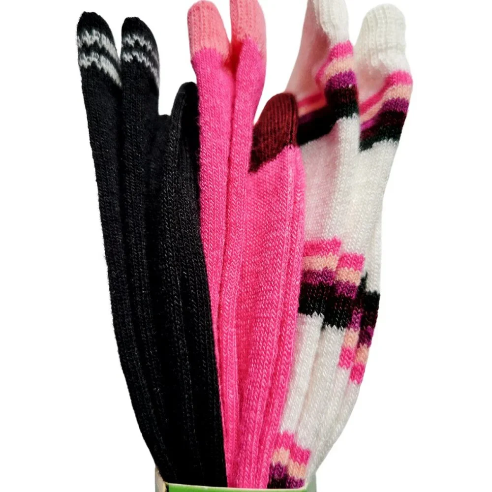 NWT♠️KATE SPADE♠️"Hello" Designer Crew Socks 3 Pairs New York - Picture 13 of 16